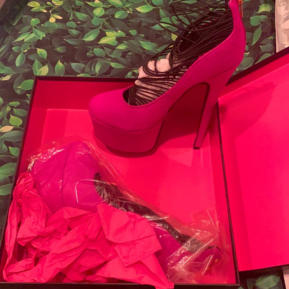 London Trash Pink Heels